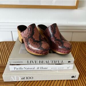 Rachel Comey Snake-Embossed Bose Clogs